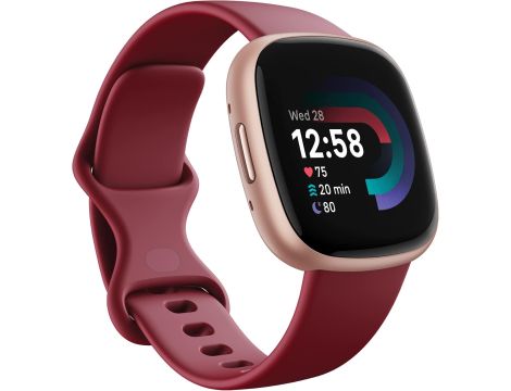 Smartwatch Fitbit Versa 4 czerwony - 2