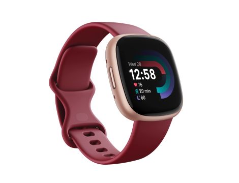 Smartwatch Fitbit Versa 4 czerwony