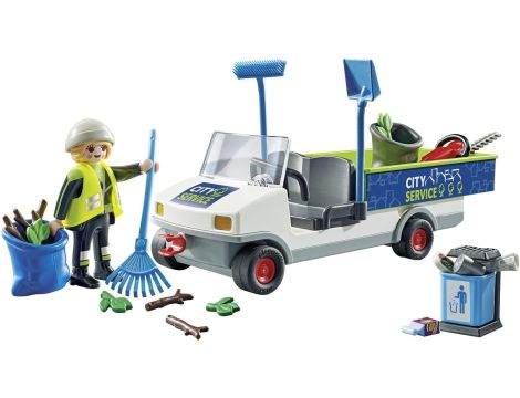 PLAYMOBIL SPRZĄTANIE MIASTA SAMOCHODEM ELEKTRYCZNYM - 8