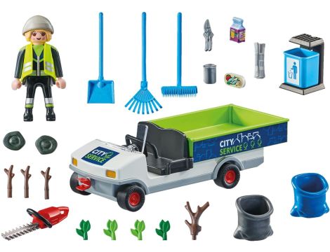 PLAYMOBIL SPRZĄTANIE MIASTA SAMOCHODEM ELEKTRYCZNYM - 9