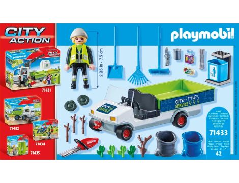 PLAYMOBIL SPRZĄTANIE MIASTA SAMOCHODEM ELEKTRYCZNYM - 3