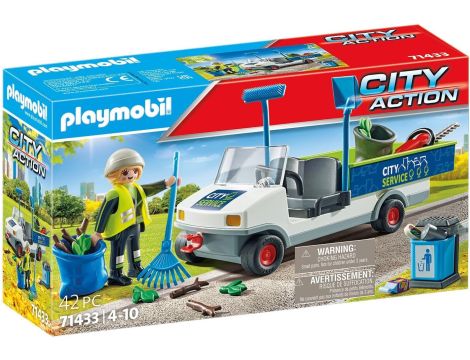 PLAYMOBIL SPRZĄTANIE MIASTA SAMOCHODEM ELEKTRYCZNYM - 4
