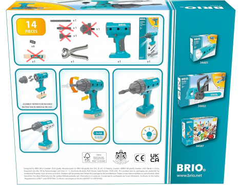 Zestaw BRIO BUILDER 34600 Wiertarka na baterie - 5