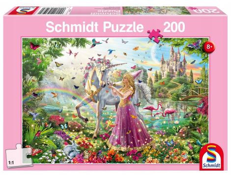 Beautiful Fairy in the Magic Forest 200 Pieces Children's Puzzle - 3