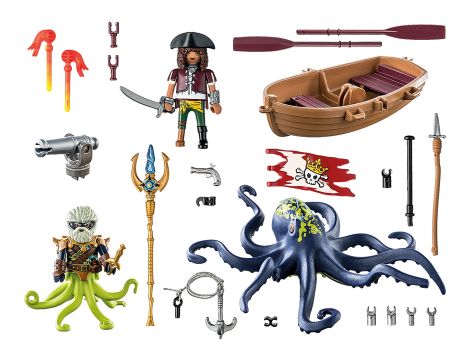 PLAYMOBIL PIRATES 71419 WALKA Z GIGANTYCZNĄ OŚMIORNICĄ - 3