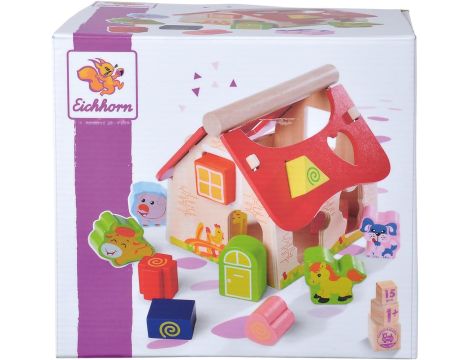 Sorter Eichorn domek drewniany 18 x 17,5 x 18 cm - 7