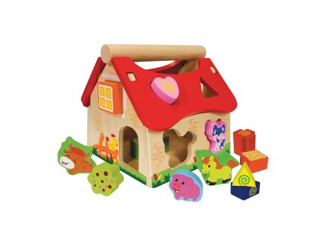 Sorter Eichorn domek drewniany 18 x 17,5 x 18 cm