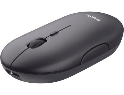 Mysz bezprzewodowa PUCK z Bluetooth lub 2,4 GHz czarna Trust - 2