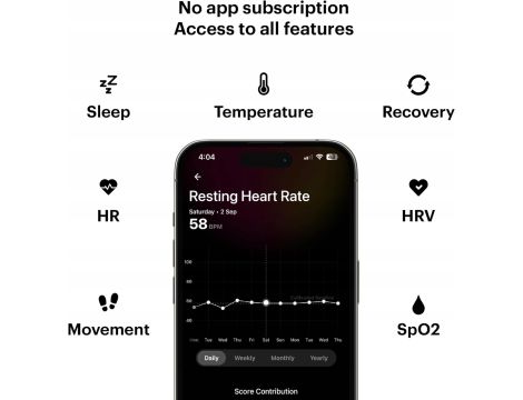 Smart ring Ultrahuman srebrny - 4