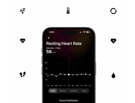 Ultrahuman Ring AIR-Smart Health Tracker Szary rozmiar 13 śledzenie snu - 4