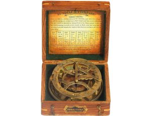 steampunkowy kompas z zegarem słonecznym - image 2