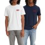 2-pak T-shirt męski rozmiar M biały i granatowy Levi's - 2