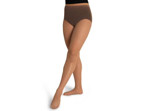 Rajstopy kabaretki Capezio 80den beżowy Toasted Migdały rozmiar XL