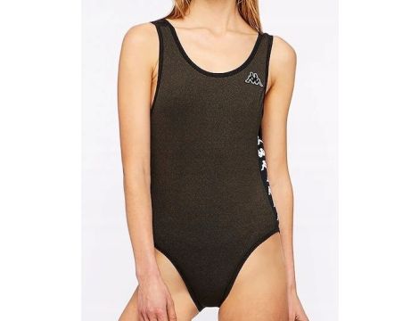 Kappa  Body suit T-Shirt brąz/czarny standard dla kobiet r. S - 2