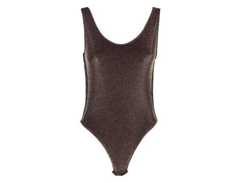 Kappa  Body suit T-Shirt brąz/czarny standard dla kobiet r. S