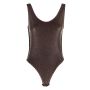 Kappa  Body suit T-Shirt brąz/czarny standard dla kobiet r. S - 2
