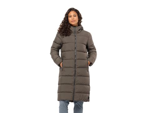 Kurtka puchowa rozmiar XS brązowa Jack Wolfskin