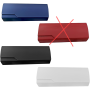 Etui na okulary 3szt niebieski, czarny i srebrny - 2