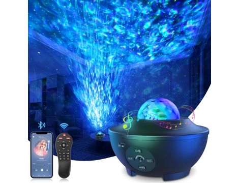MEXLLEX PROJEKTOR LED GWIAŹDZISTE NIEBO Z MUZYKĄ, BLUETOOTH - 2