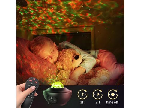 MEXLLEX PROJEKTOR LED GWIAŹDZISTE NIEBO Z MUZYKĄ, BLUETOOTH - 4