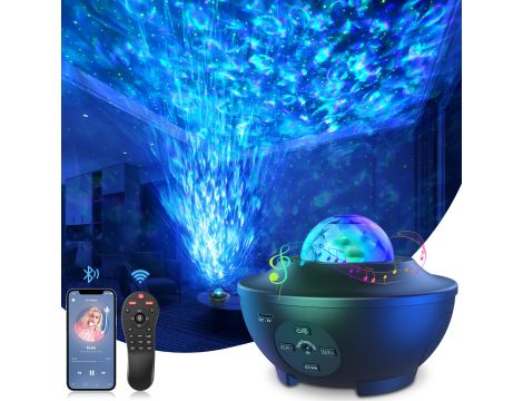 MEXLLEX PROJEKTOR LED GWIAŹDZISTE NIEBO Z MUZYKĄ, BLUETOOTH