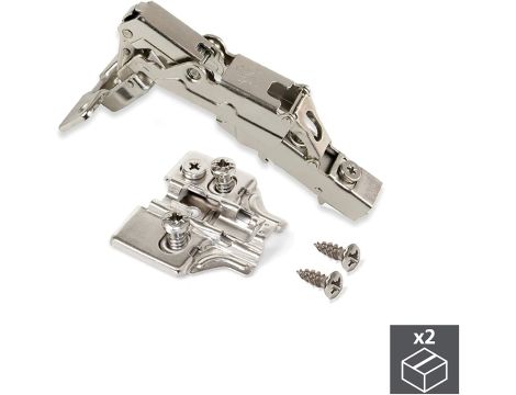 Zawias meblowy nakładany Emuca 160 x 50 mm - 3