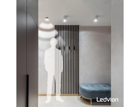 Ledvion Czujnik ruchu podtynkowy z przełącznikiem zmierzchowym - 4