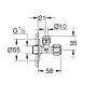 Zawór kątowy Grohe 1/2'' 22029000 - 4