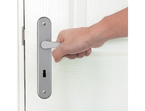 KOTARBAU® Klamka aluminiowa do drzwi 72mm srebrna - 5