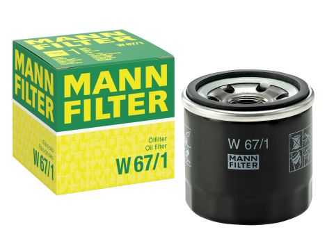 Filtr oleju W67/1 oryginalny - do samochodów MANN-FILTER