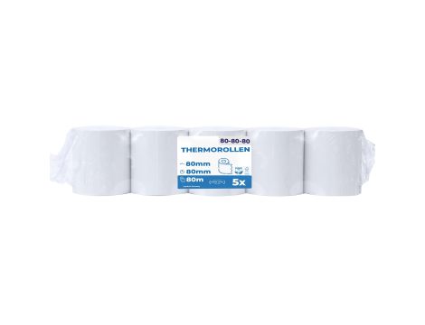 5 szt. rolek termicznych Premium 80 mm x 80 mm x 12 mm