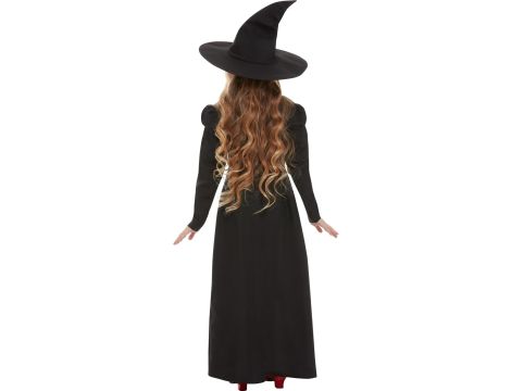 STRÓJ CZARNA WIEDŹMA CZAROWNICA HALLOWEEN 7-9lat - 4