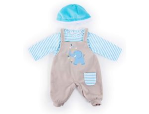 Dolls clothing for 16 to 18 inch, dungarees, top, cap, outfit elephant - image 2