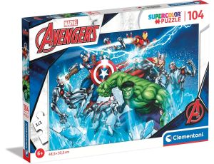 Puzzle Clementoni Super Color 104 elementów Puzzle Clementoni Avengers - image 2