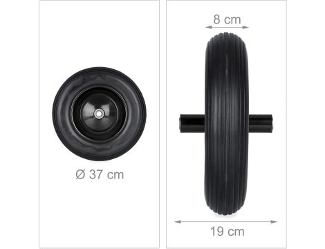 A4880 relaxdays gumowe koło do taczki 3.5-8 średnica 37cm 1 szt - 5