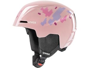 Kask narciarski dziecięcy UVEX Viti Pink puzzle rozmiar 51-55cm