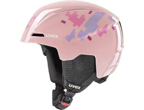 Kask narciarski dziecięcy UVEX Viti Pink puzzle rozmiar 51-55cm