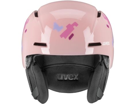 Kask narciarski dziecięcy UVEX Viti Pink puzzle rozmiar 51-55cm - 4