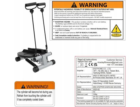 Stepper prosty z linkami Niceday Mini - 5