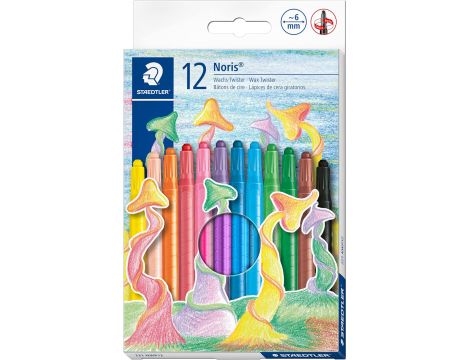 Kredki do malowania woskowego, 12 żywych kolorów STAEDTLER 221 NWP12 - 2