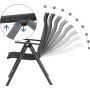 Krzesło ogrodowe Songmics metal czarny - 5