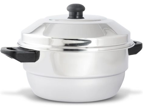 KSJONE Stal nierdzewna 5 szt. Multi Kadai z pokrywką ze stali nierdzewnej - 6