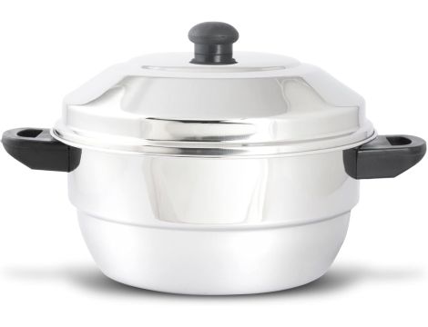KSJONE Stal nierdzewna 5 szt. Multi Kadai z pokrywką ze stali nierdzewnej - 3