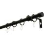 Karnisz pojedynczy 19 mm + 16 mm 220 cm czarny - 3