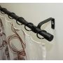 Karnisz pojedynczy 19 mm + 16 mm 220 cm czarny - 4