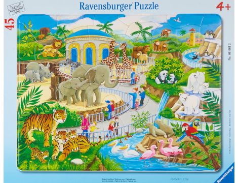 Ravensburger 06661 Puzzle dla dzieci „Wizyta w zoo” 45ELEMENTÓW Ż12