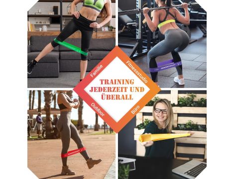 NOONCRAZY Taśmy do fitnessu zestaw 5 sztuk - 3