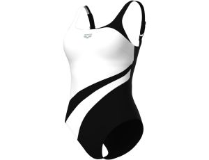 ARENA One Piece Swimsuit Women's Swim Pro Back Graphic 38 Czarno-biały - image 2