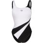 ARENA One Piece Swimsuit Women's Swim Pro Back Graphic 38 Czarno-biały - 4