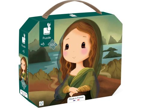 Puzzle w walizce Obraz inspirowany twórczością da Vinci Mona Lisa - 2